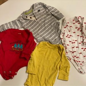 Carter’s 3-6months curated full sleeves onesie set